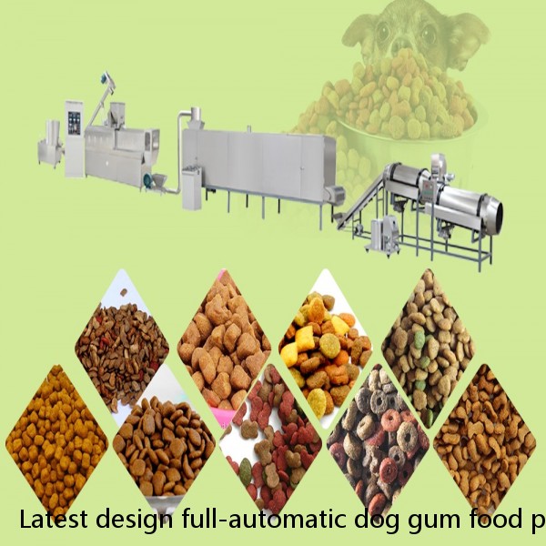 Latest design full-automatic dog gum food processing line for the pet chews