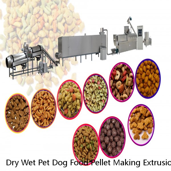 Dry Wet Pet Dog Food Pellet Making Extrusion Machine,Poultry Fish Animal Feed Pellet Making Machine